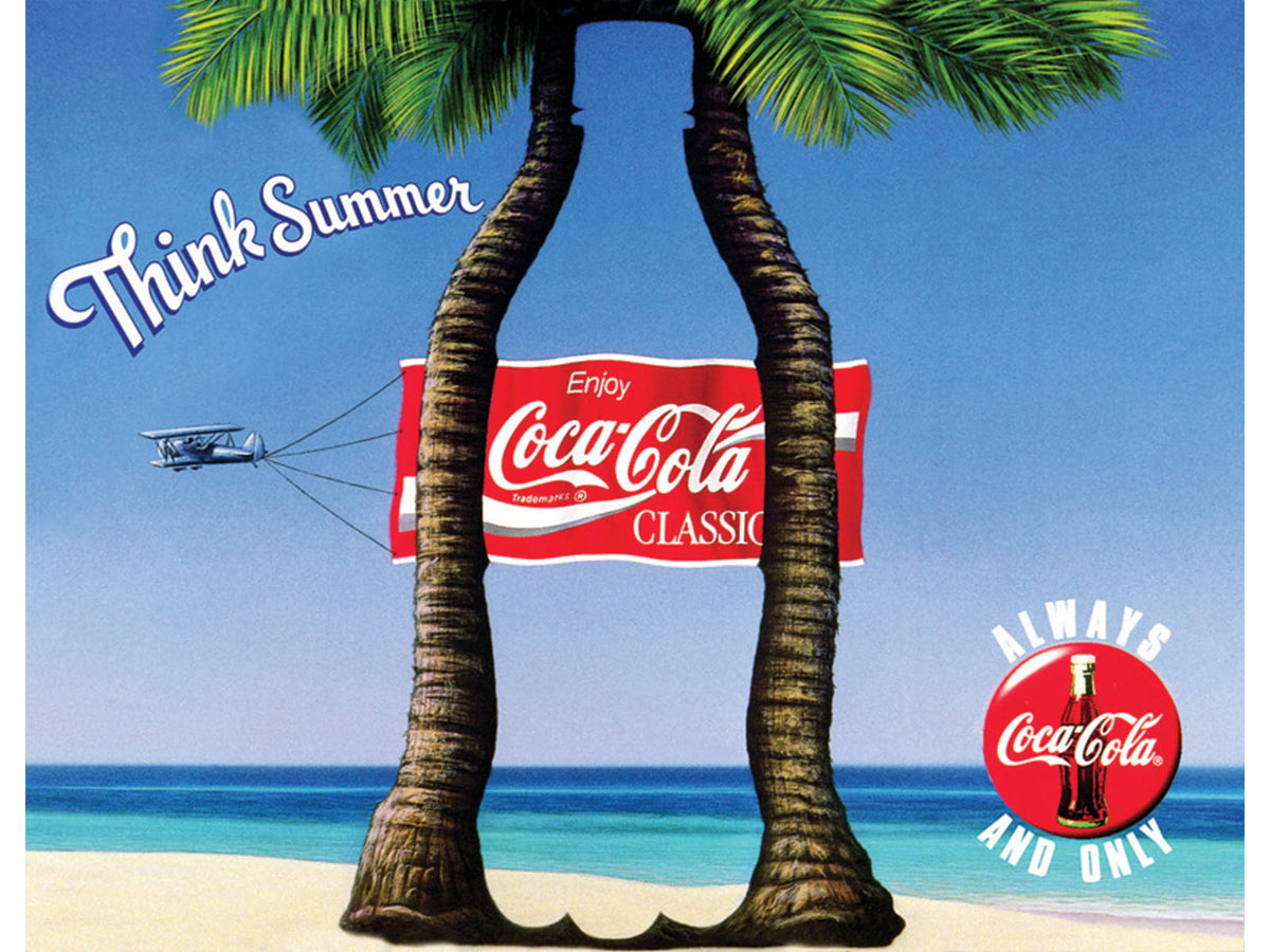 Tin Signs Coke Think Summer