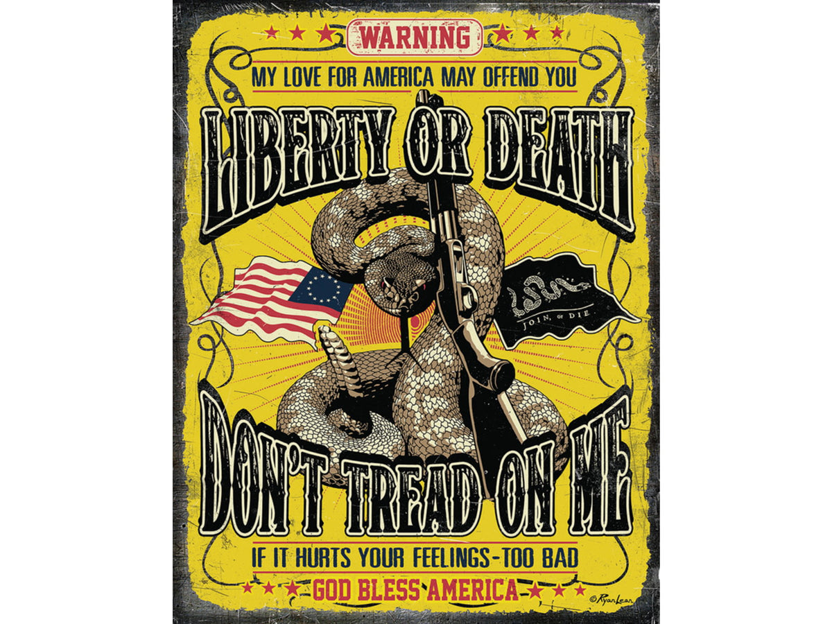Tin Signs Don't Tread On Me Sign