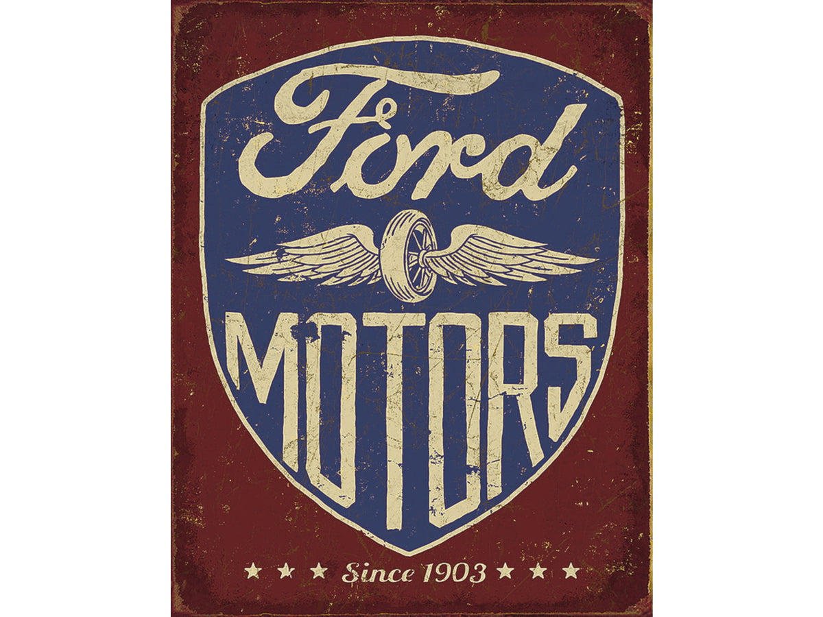 Tin Signs Ford Motors Since 1903 12.5" x 16" 2205