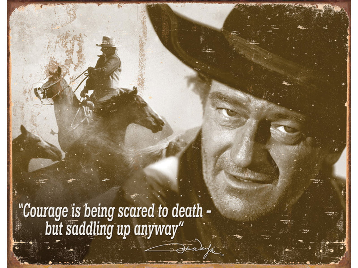 Tin Signs John Wayne Courage Tin Sign TSN1429