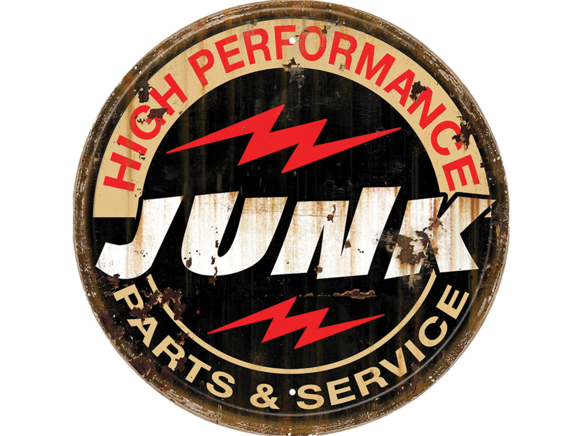 Tin Signs Junk P&S Round Tin Sign