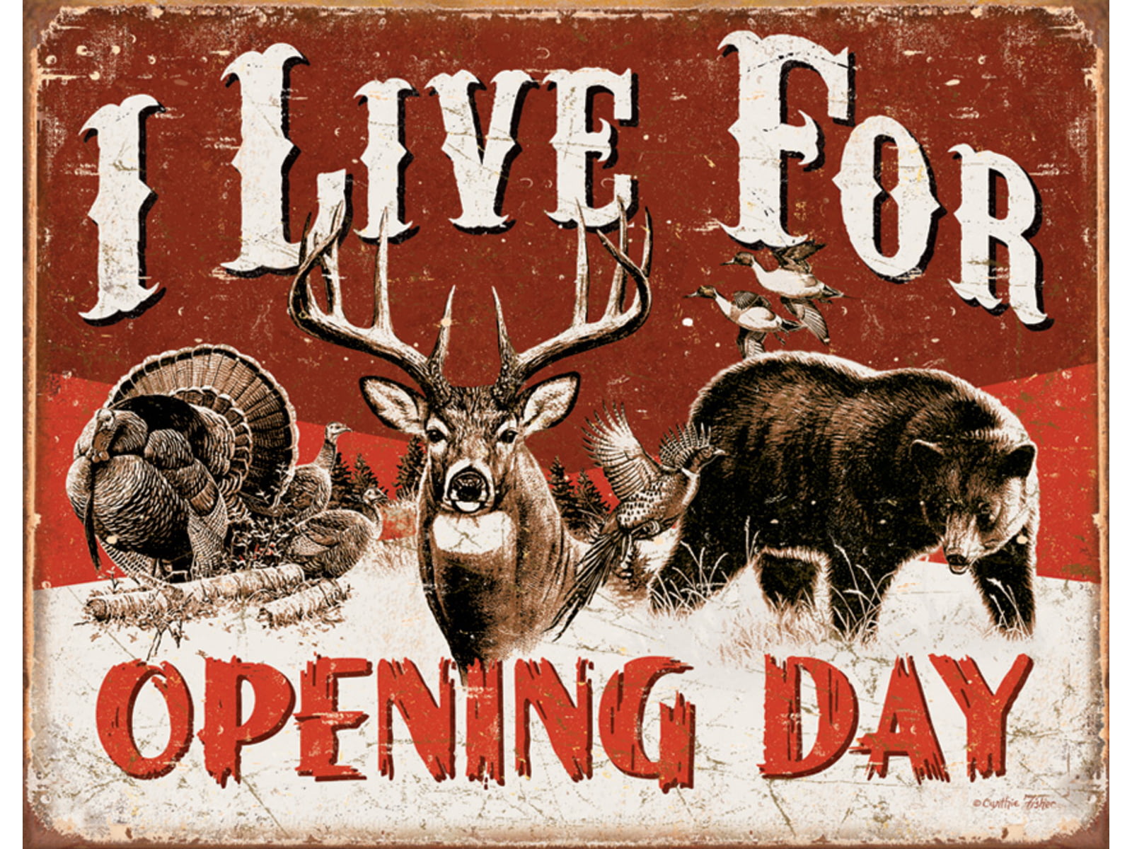 Tin Signs Live For Opening Day Tin Sign