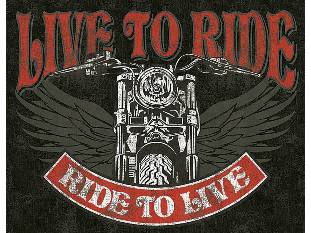 Tin Signs Live To Ride