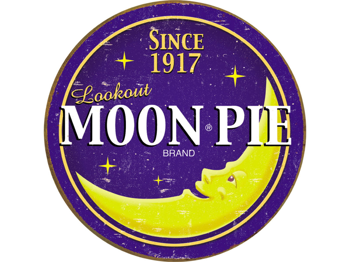 Tin Signs Moon Pie Round Logo TSN1802