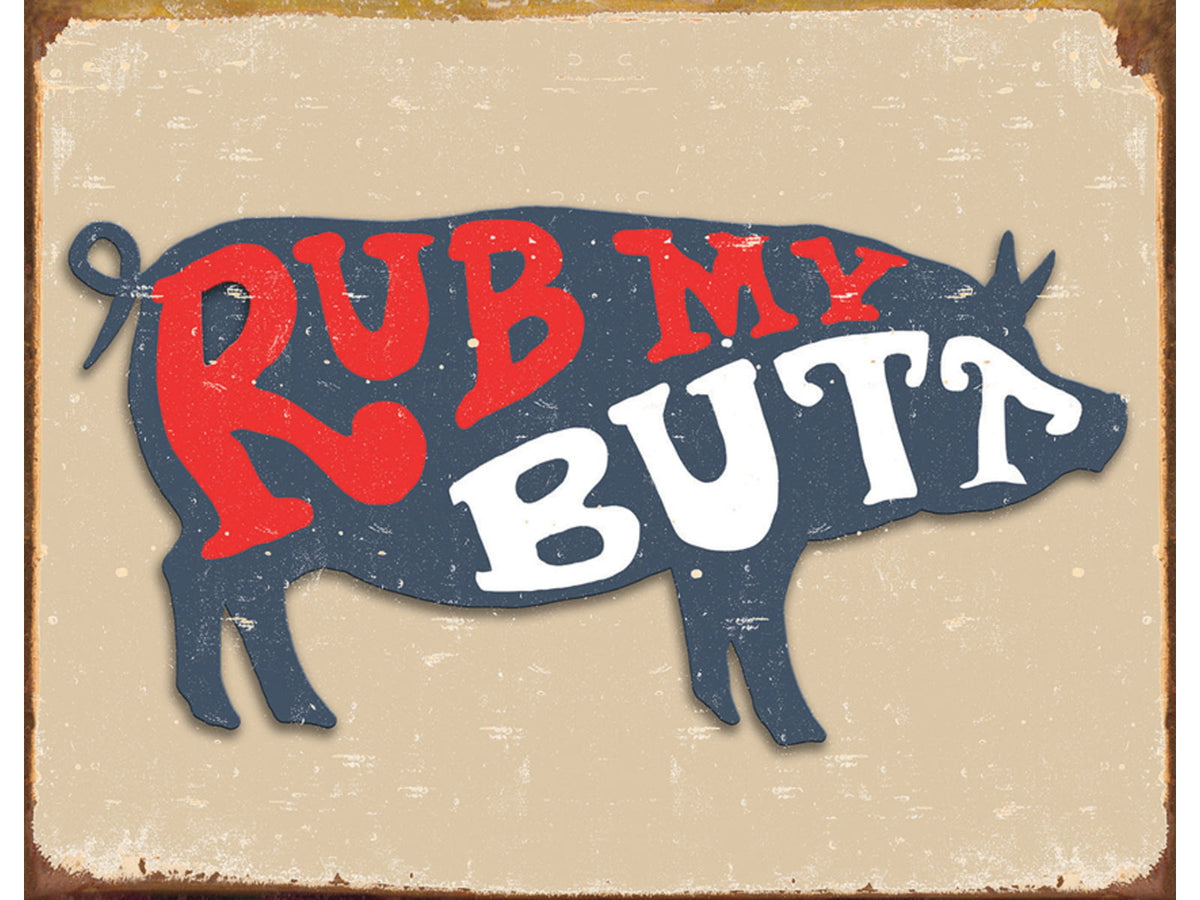 Tin Signs Pork Butt Sign