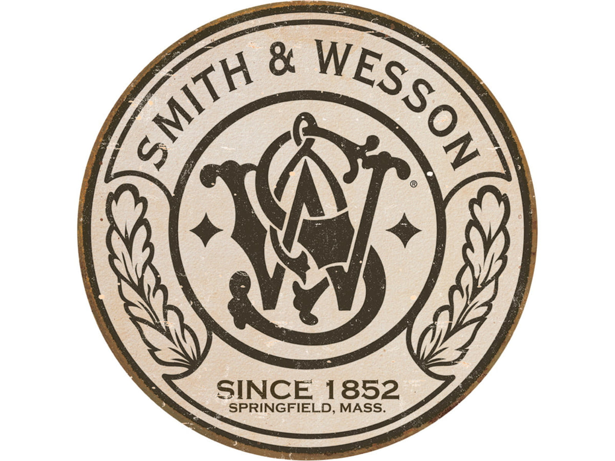 Tin Signs S&W Round Logo Tin Sign TSN1608