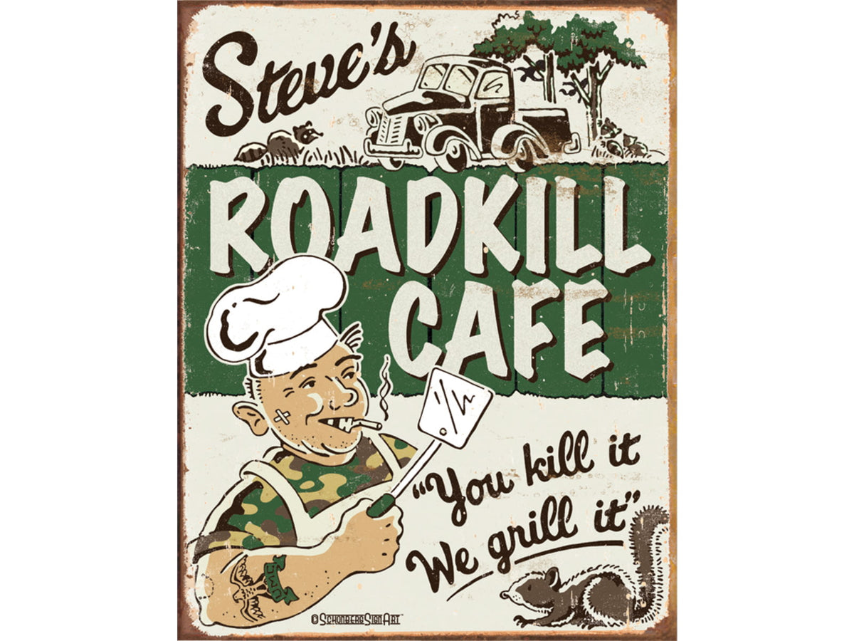 Tin Signs Schonberg Sign Steves Caf TSN1416
