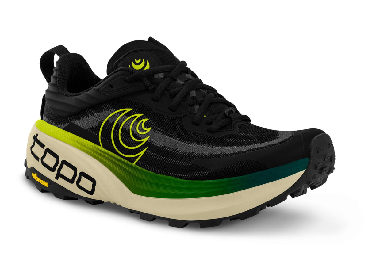 Topo Athletic Vista Trail Running Shoes - Men's Black/Lime 9.0 US