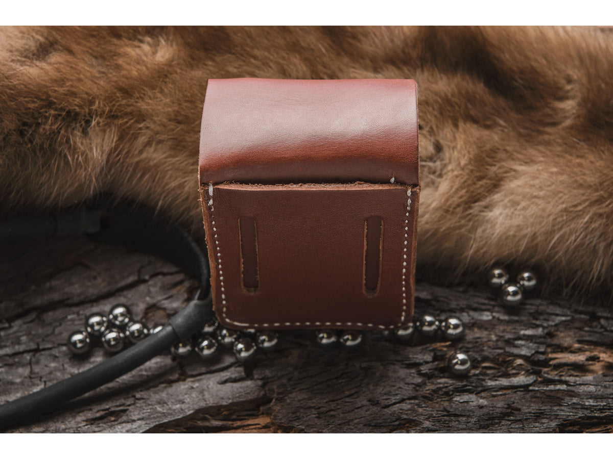 TOPS Knives Leather Bushcraft Pouch SHL-LBP-01