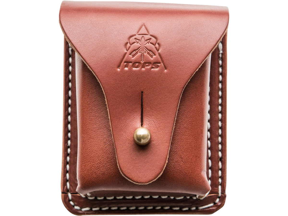 TOPS Knives Leather Bushcraft Pouch SHL-LBP-01