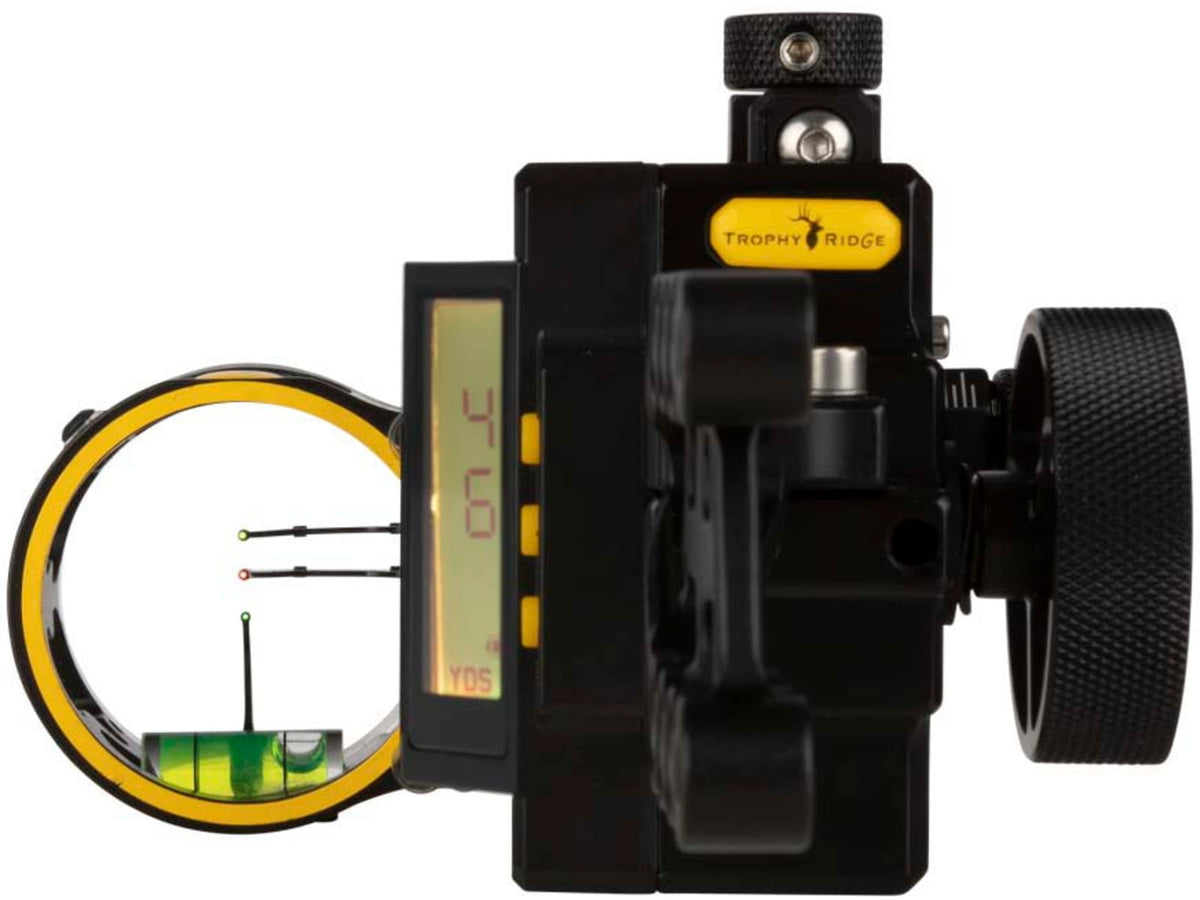 Trophy Ridge Bow Sight Digital React 3-Pin .019/.010 RH Black AS713DR19