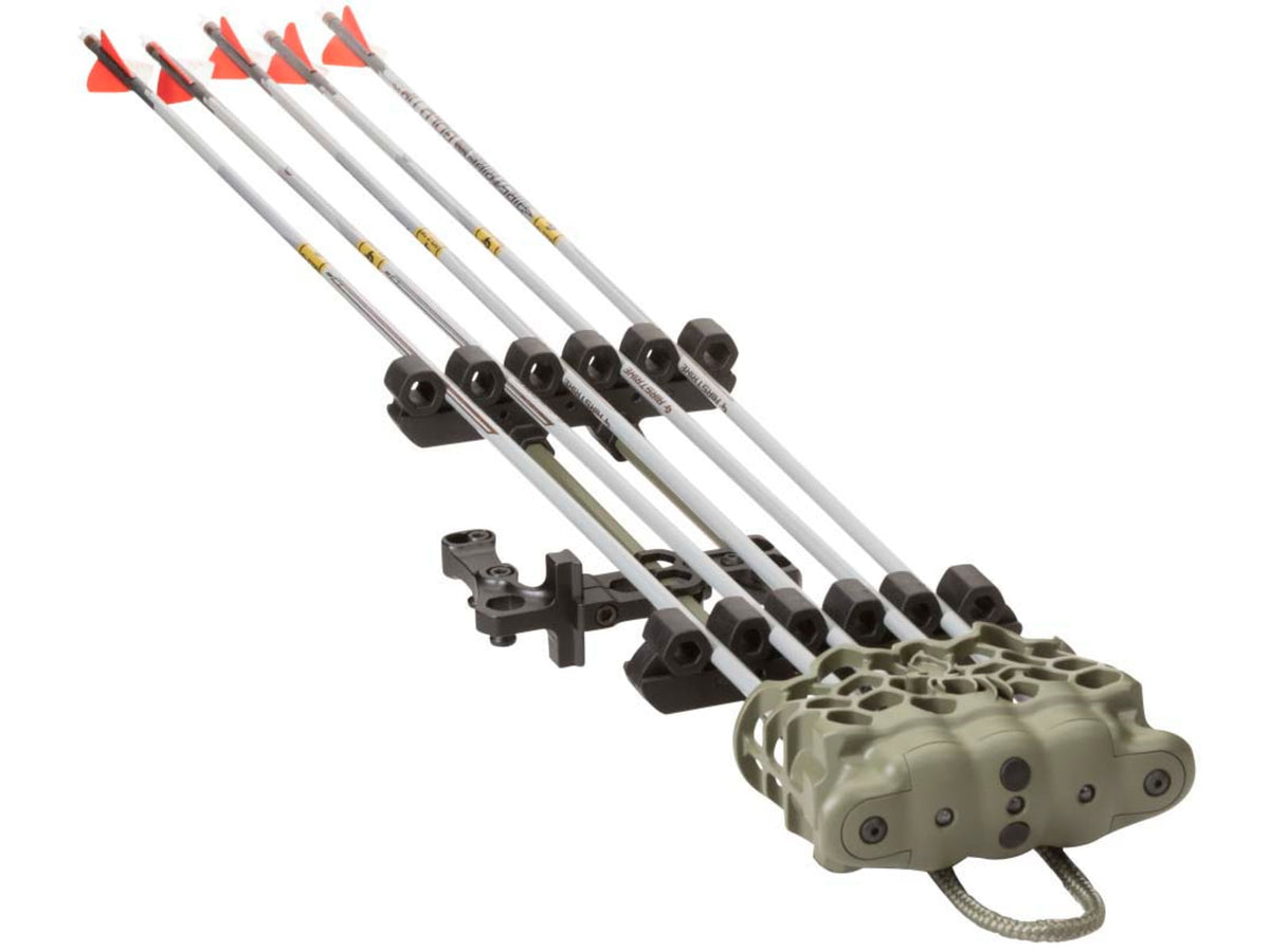 Trophy Ridge Hex Light Quiver 5 arrow Olive/Black Ambidextrous AQ110OG