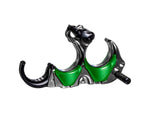 TRU Ball Aileron HBC Flex Release Green/Quick Silver Brass 3 Finger Medium 1502870