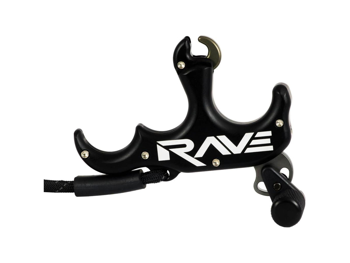 TRU Ball Rave Release 3 Finger Black Medium TRV3-BK