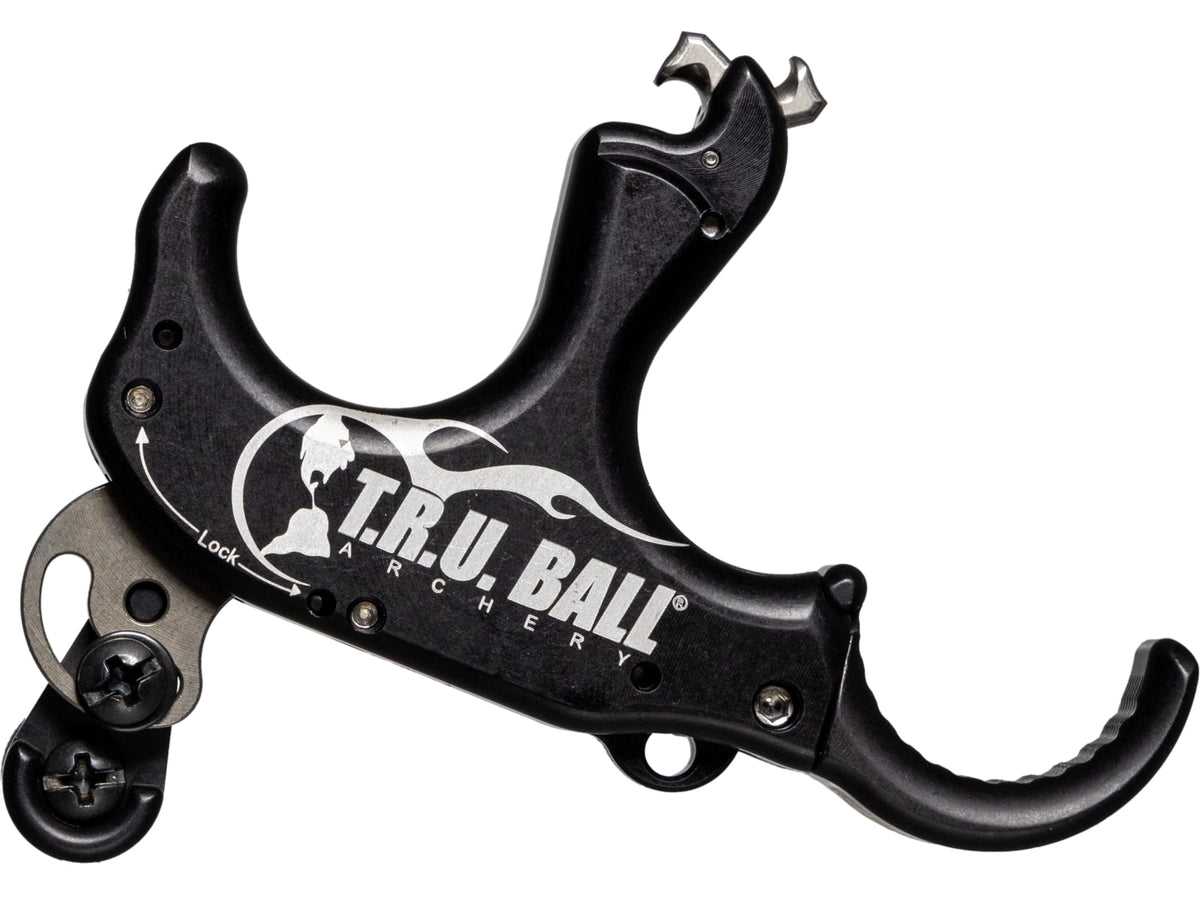 TRU Ball TruTrident Flex Release 3 Finger Adjustable Aluminum Black Large TRDF-BK-L