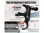 TRU Ball Trident Flex Release 3 Finger Aluminum Black Medium TRDF-BK-M