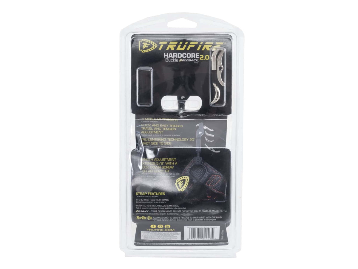 Tru-Fire Hardcore 2.0 Wrist Release Buckle Foldback Black
