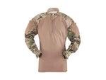 Tru-Spec 1/4 Zip Tactical Response Combat Shirt - Men's 50/50 Nylon/Cotton Rip-Stop MultiCam/Coyote 2XL Long