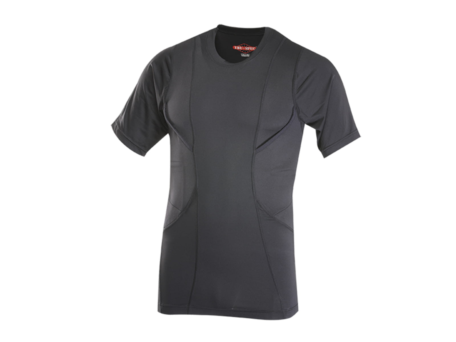 Tru-Spec 24-7 SL Concealed Holster Shirt 85/15 Poly Spandex Black