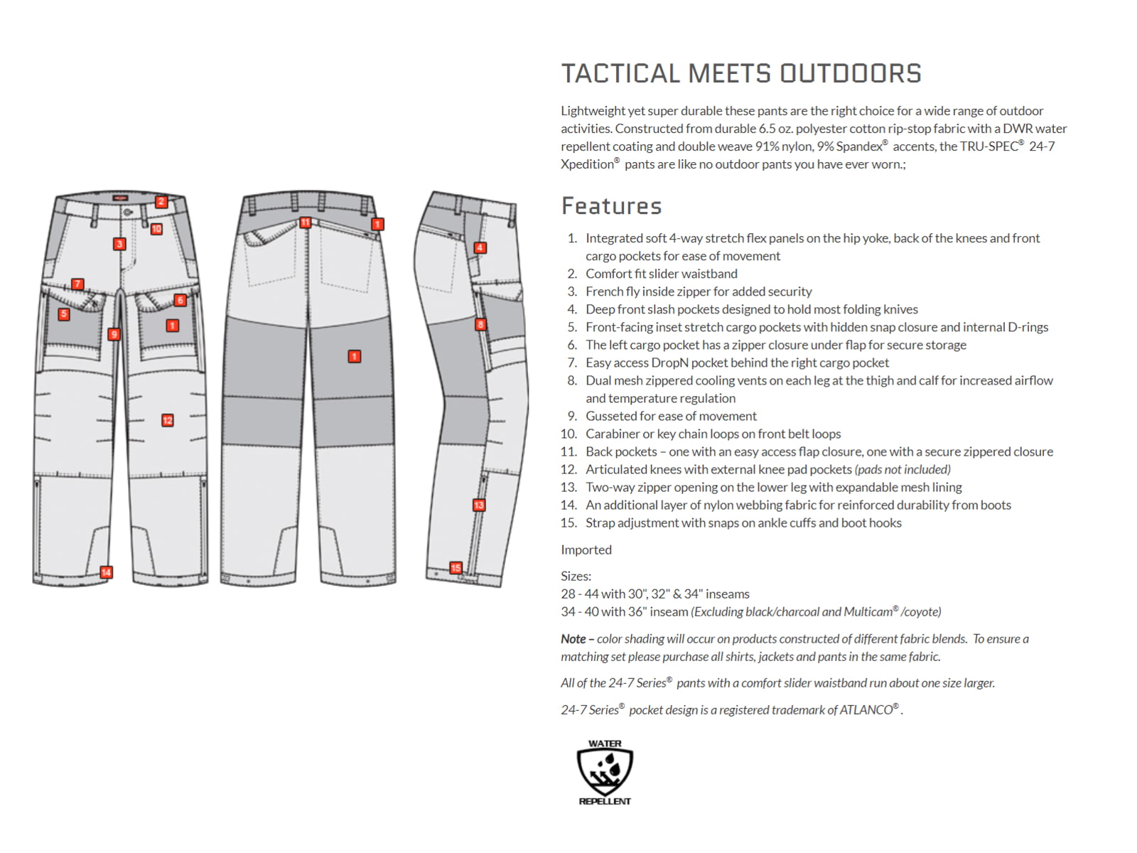 Tru-Spec 24-7 Xpedition Pants - Men's Coyote