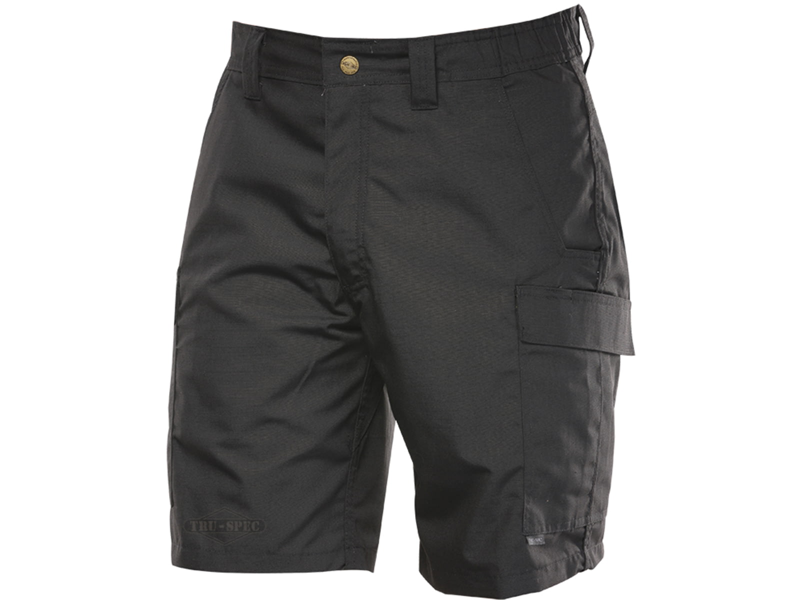 Tru-Spec Simply Tactical Black Poly Cotton Rip Stop Shorts with Cargo Pocket