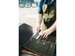 TRUE Primal Forge Chopper Kitchen Knife 6.5in 5Cr15MoV Stainless Steel Monzo Wood Handle Black