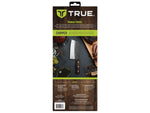 TRUE Primal Forge Chopper Kitchen Knife 6.5in 5Cr15MoV Stainless Steel Monzo Wood Handle Black