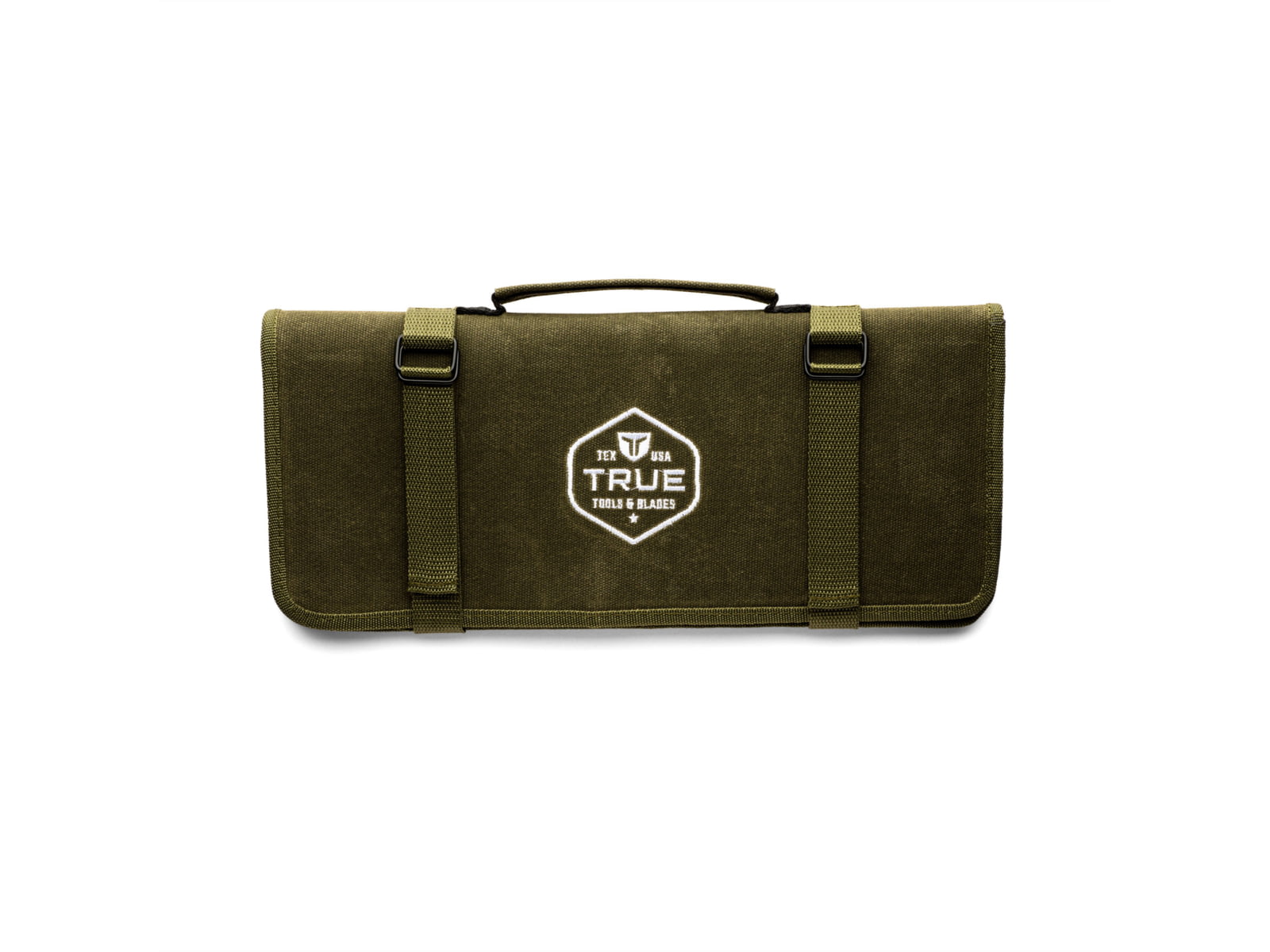 TRUE Primal Forge Wax Canvas Roll Kitchen Knife Green