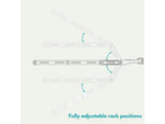 Trxstle Geryon Universal Bike Packing System Medium Black Medium EQ-BIK-GER-BLA