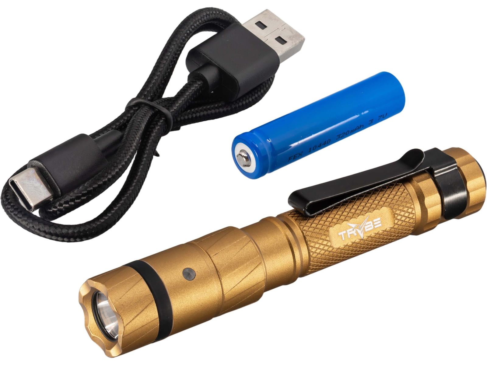 TRYBE Optics Micro Lithium Ion 350 Lumen Rechargeable Handheld Flashlight