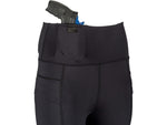 TRYBE Tactical Perfect Fit Front/Rear Concealed Carry Legging - Womens Black