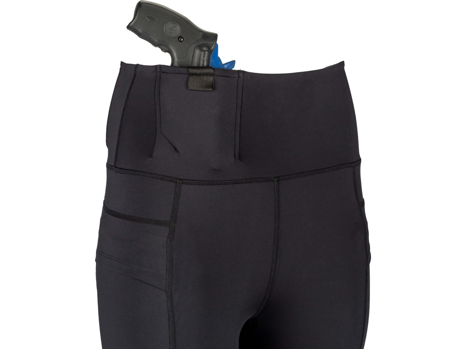 TRYBE Tactical Perfect Fit Front/Rear Concealed Carry Legging - Womens Black