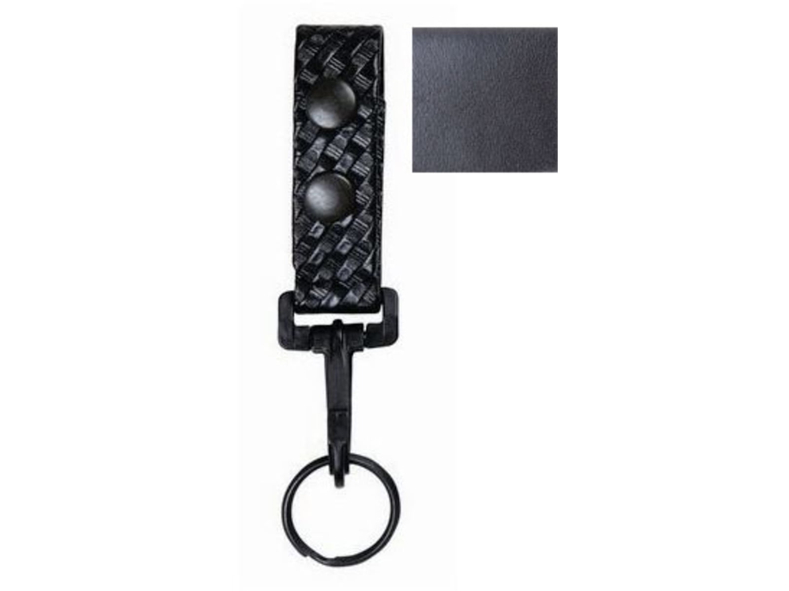 TUFF Products Key Strap/Belt Keeper w/ Double Snap Black Plain O/S