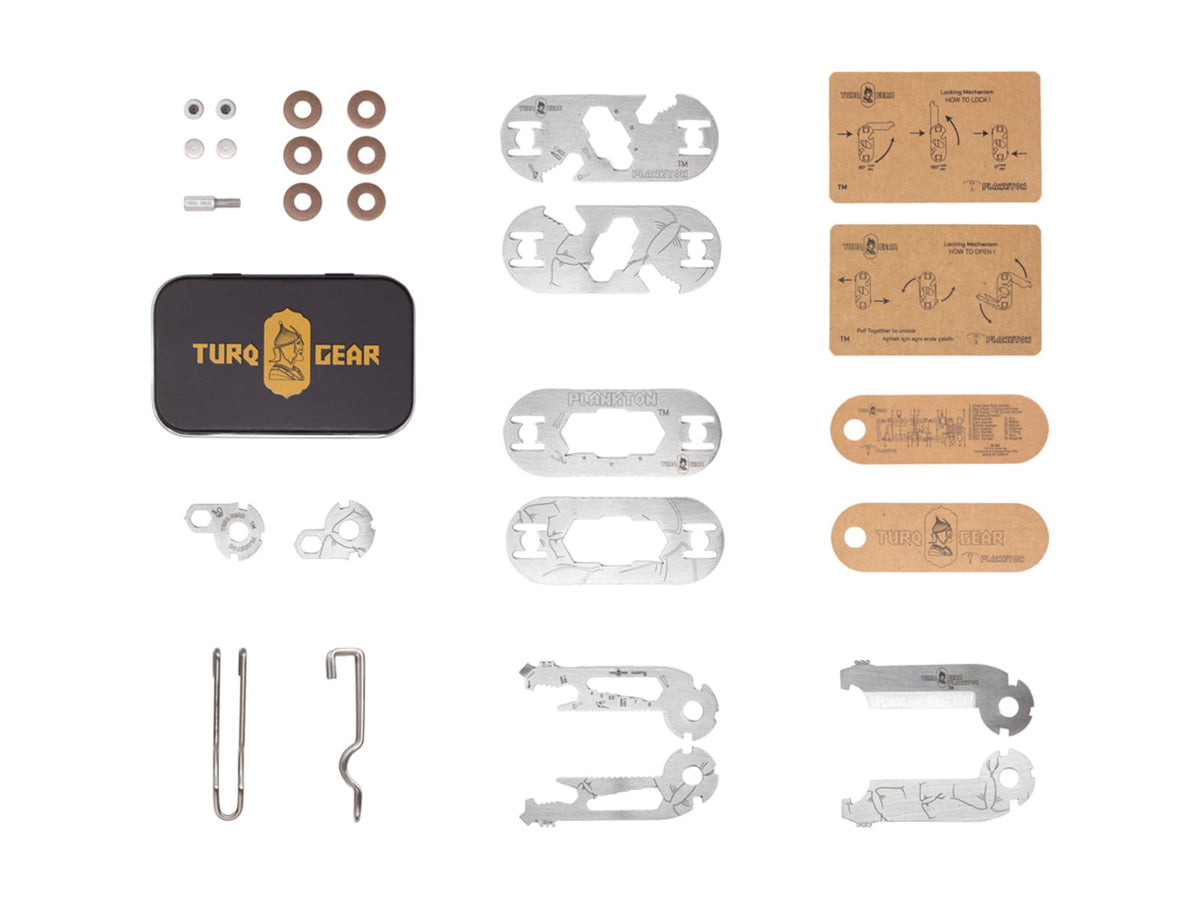 Turq Gear Plankton Multi-Tool 3.5in Overall Stainless Construction PLANKTON