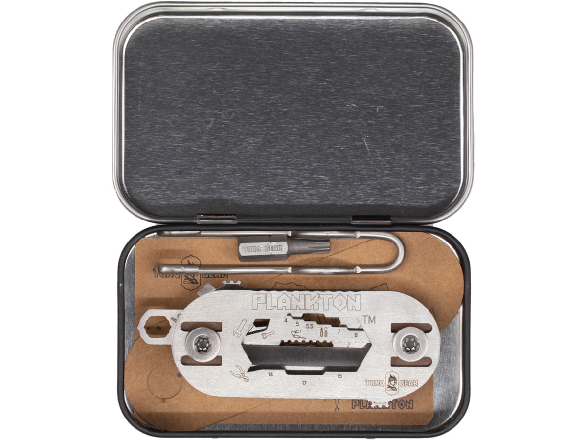 Turq Gear Plankton Multi-Tool 3.5in Overall Stainless Construction PLANKTON