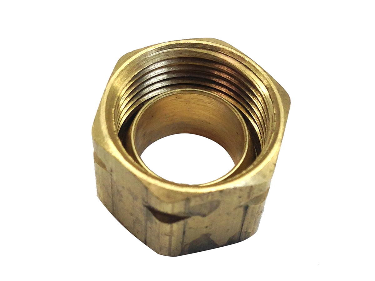 Uflex USA Compression Nut w/Sleeve 61CA-6 Brass 71004K
