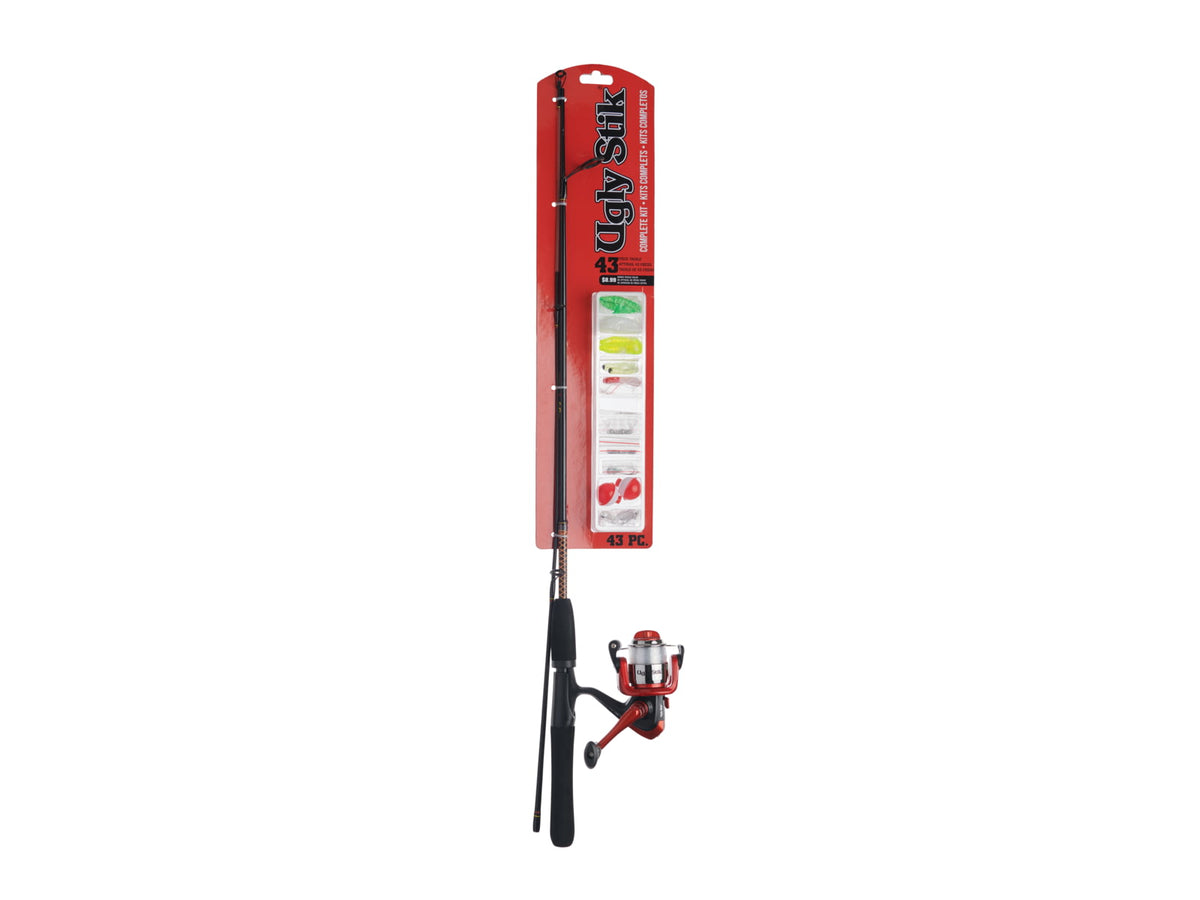 Ugly Stik Complete Spinning Kit 5.2/1 Right/Left 30 5ft. Rod Length Light Power 2 Pieces Rod UGLYMULTISPCOMPKIT