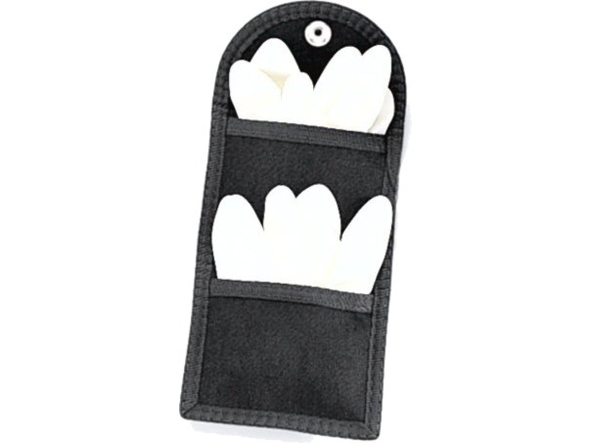 Uncle Mike's Latex Glove Kodra Pouch Double Snap Close Card Black 88961