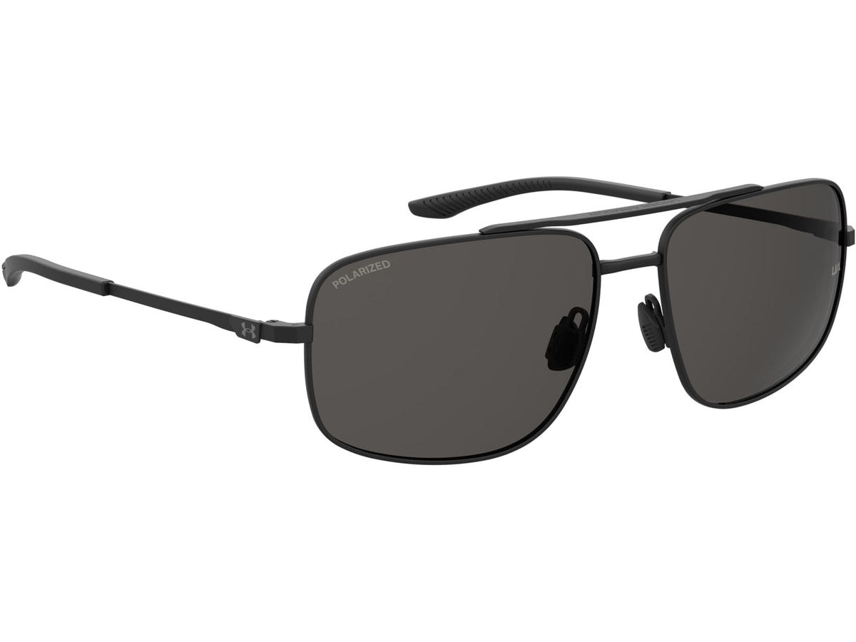 Under Armour Impulse Sunglasses with Matte Black Frame and Grey Polarized Lens Medium UA0015GS 003-M9