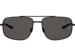 Under Armour Impulse Sunglasses with Matte Black Frame and Grey Polarized Lens Medium UA0015GS 003-M9