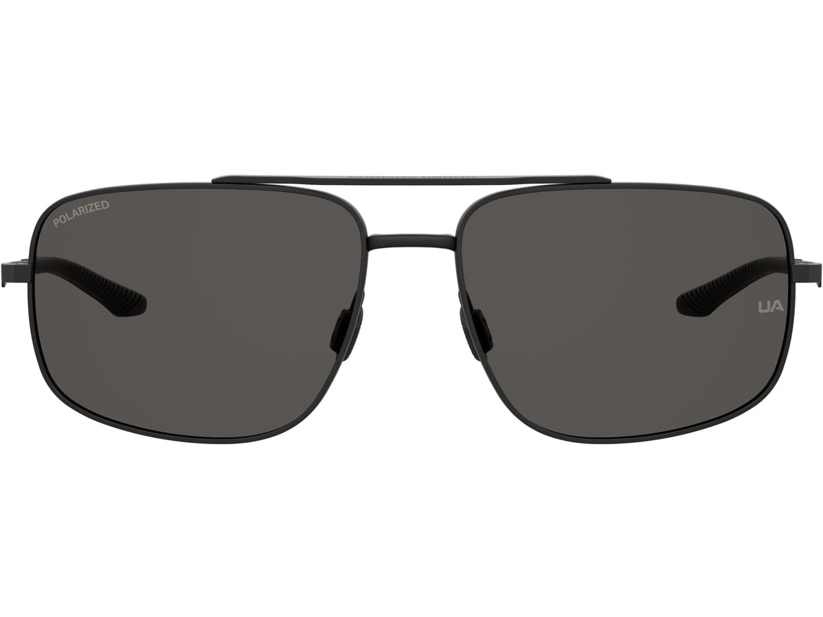 Under Armour Impulse Sunglasses with Matte Black Frame and Grey Polarized Lens Medium UA0015GS 003-M9