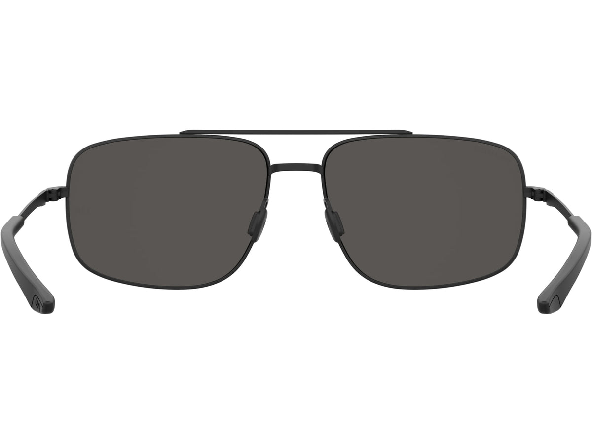 Under Armour Impulse Sunglasses with Matte Black Frame and Grey Polarized Lens Medium UA0015GS 003-M9