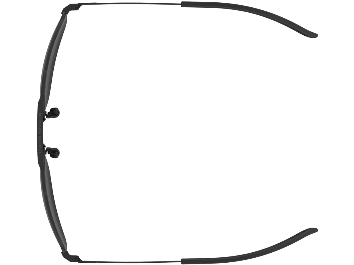 Under Armour Impulse Sunglasses with Matte Black Frame and Grey Polarized Lens Medium UA0015GS 003-M9