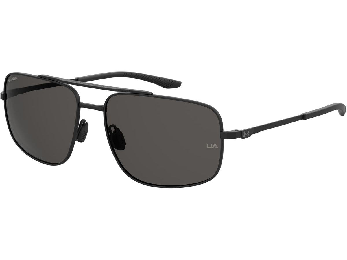 Under Armour Impulse Sunglasses with Matte Black Frame and Grey Polarized Lens Medium UA0015GS 003-M9