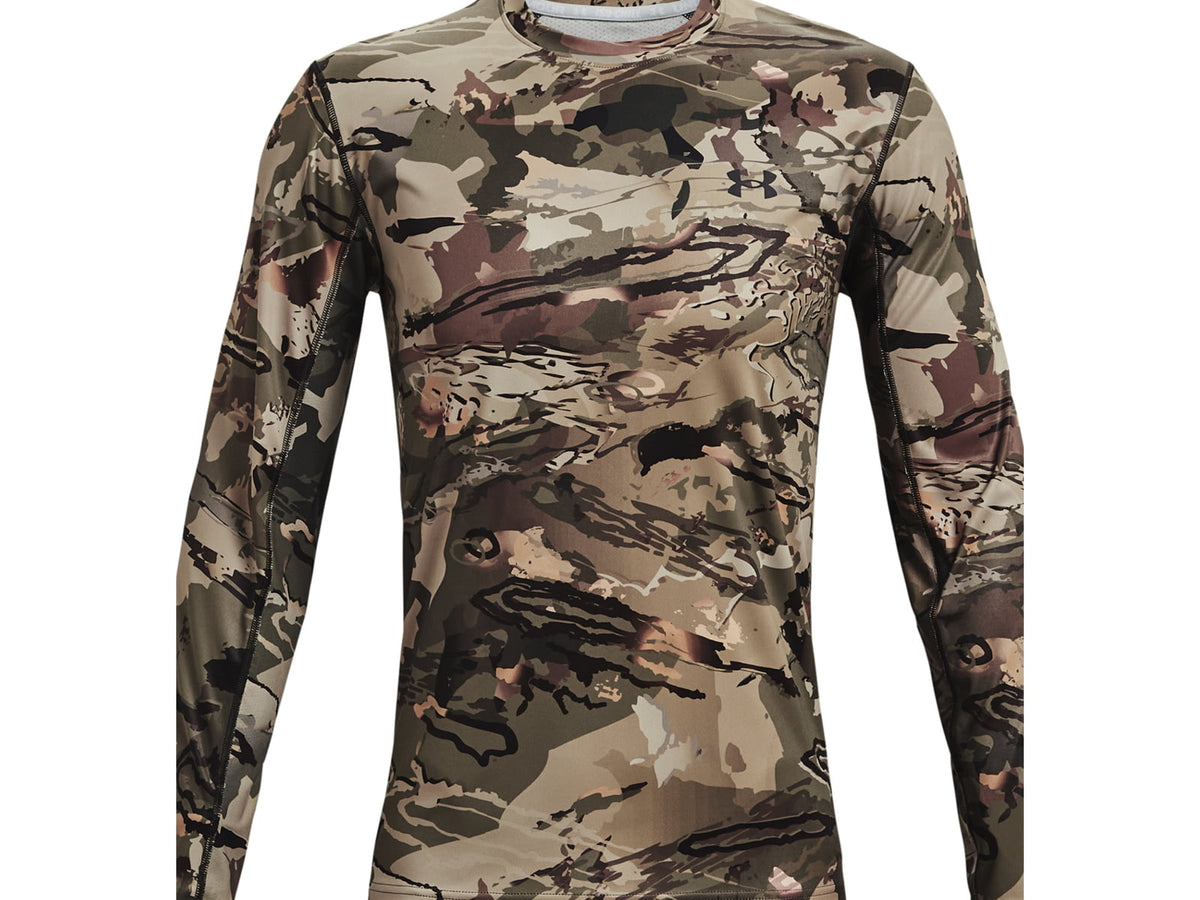 Under Armour Iso-Chill Brush Line Long Sleeve Shirt - Men's UA Forest All Season Camo Small 1361308994SM