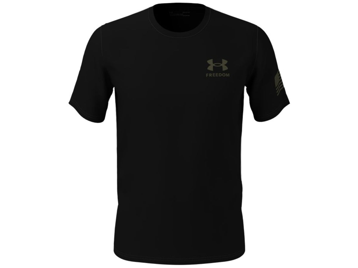 Under Armour Freedom Flag T-Shirt - Men's Black/Marine OD Green Extra Large