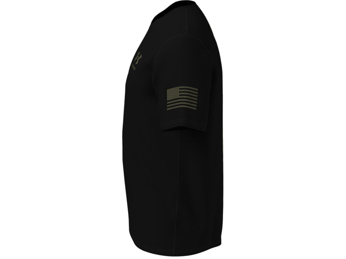 Under Armour Freedom Flag T-Shirt - Men's Black/Marine OD Green Extra Large