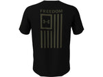 Under Armour Freedom Flag T-Shirt - Men's Black/Marine OD Green Extra Large