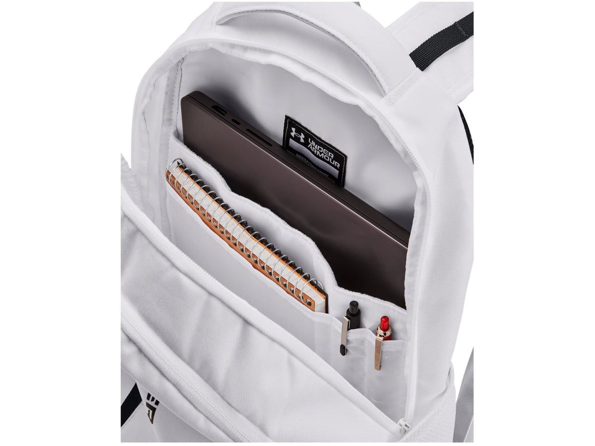 Under Armour UA Hustle 6.0 29L Backpack White/Black One Size 1384672100OSFM