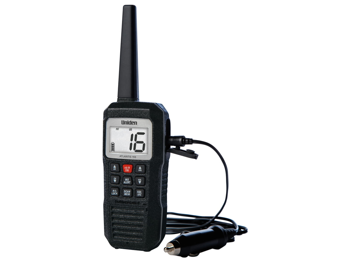 Uniden Atlantis 155 VHF Marine Radio Black Atlantis 155